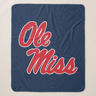 Universiteit van Mississippi | OLE Miss Script Sherpa Deken