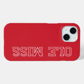 Universiteit van Mississippi | Ole Miss Wordmark Case-Mate iPhone Case (Achterkant (horizontaal))