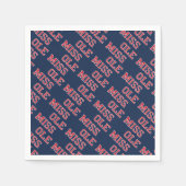 Universiteit van Mississippi | Ole Miss Wordmark Servet (Voorkant)