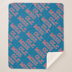 Universiteit van Mississippi   Ole Miss Wordmark Sherpa Deken