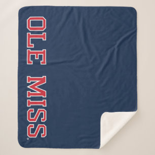 Universiteit van Mississippi   Ole Miss Wordmark Sherpa Deken