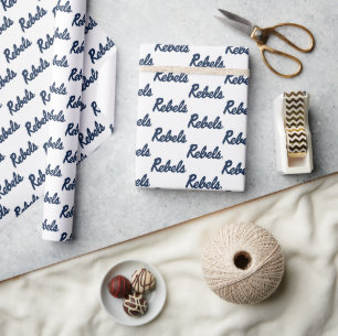 Universiteit van Mississippi Rebels Script Cadeaupapier