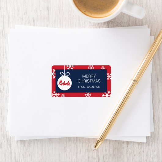 Universiteit van Mississippi | Rebels Script Etiket (Insitu)