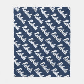 Universiteit van Mississippi | Rebels Script Fleece Deken (Voorkant)