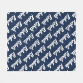 Universiteit van Mississippi | Rebels Script Fleece Deken (Voorkant (Horizontaal))