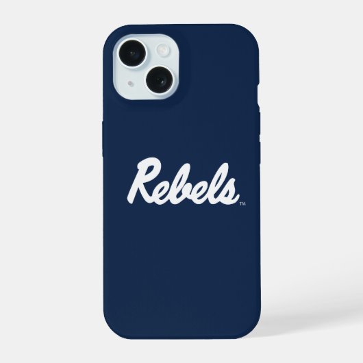 Universiteit van Mississippi | Rebels Script iPhone 15 Hoesje (Achterkant)