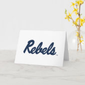Universiteit van Mississippi | Rebels Script Kaart (Gele Bloem)
