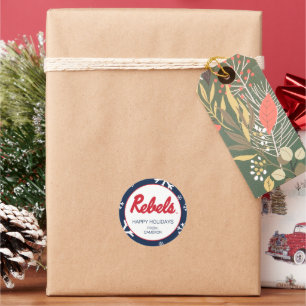 Universiteit van Mississippi Rebels Script Ronde Sticker