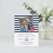 Universiteit van Mississippi | Script M Aankondigingskaart (Staand voorkant)