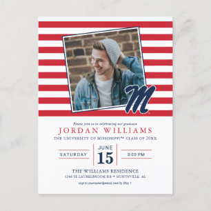 Universiteit van Mississippi Script M Aankondigingskaart
