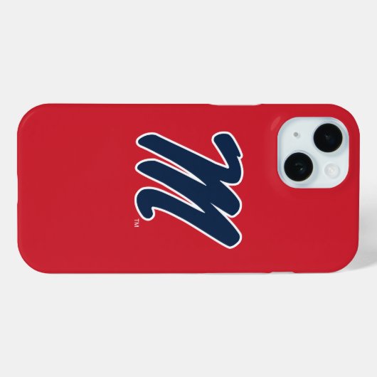 Universiteit van Mississippi | Script M Case-Mate iPhone Case (Achterkant (horizontaal))