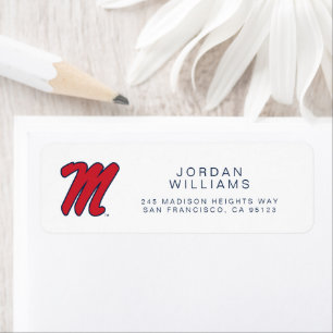 Universiteit van Mississippi Script M Etiket