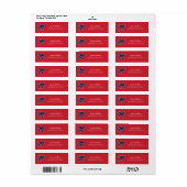 Universiteit van Mississippi | Script M Etiket (Full Sheet)