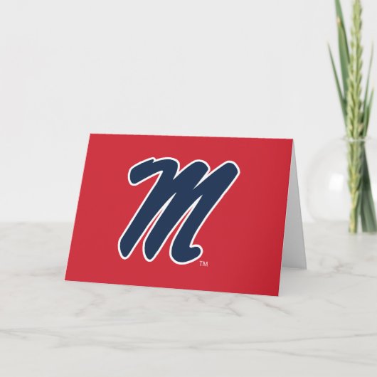 Universiteit van Mississippi | Script M Kaart (Voorkant)