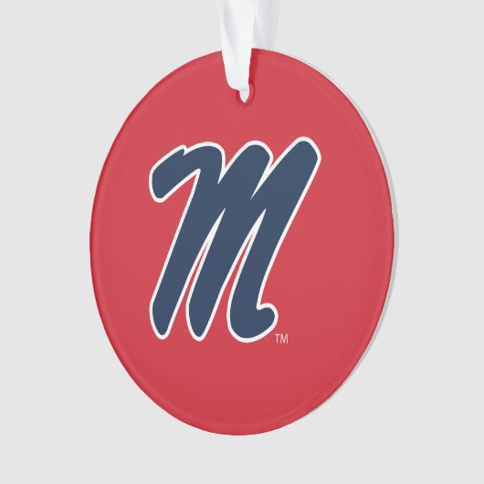 Universiteit van Mississippi | Script M Ornament (voorkant)