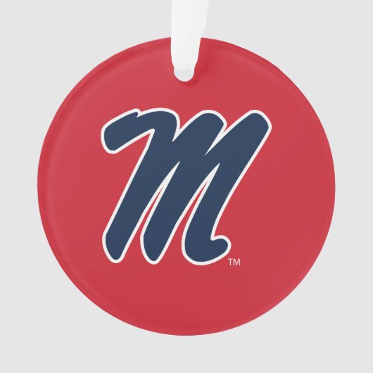 Universiteit van Mississippi | Script M Ornament (voorkant)