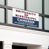 Universiteit van Mississippi | Type blok Spandoek (Buitenkant Gebouw)