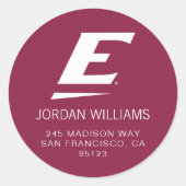 Universiteit van Oost-Kentucky E Ronde Sticker (Voorkant)