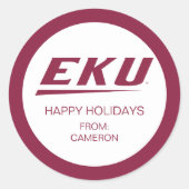 Universiteit van Oost-Kentucky E Ronde Sticker (Voorkant)