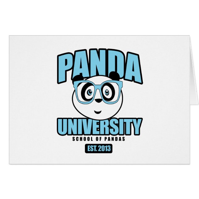 Universiteit van Panda - Blauw (Voorkant Horizontaal)