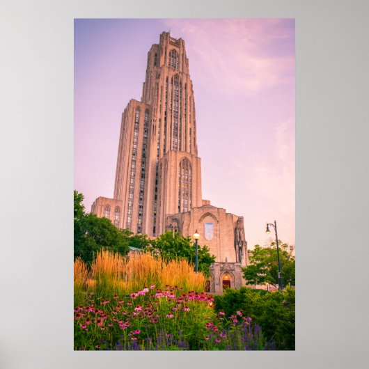 Universiteit van Pittsburgh, kathedraal van het le Poster (Voorkant)