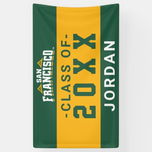 Universiteit van San Francisco | Afstuderen klasse Spandoek (Verticaal)