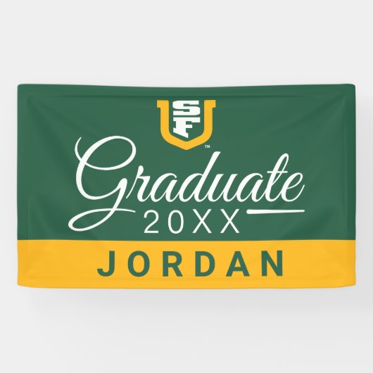 Universiteit van San Francisco | AFSTUDEREN | Spandoek (Horizontaal)