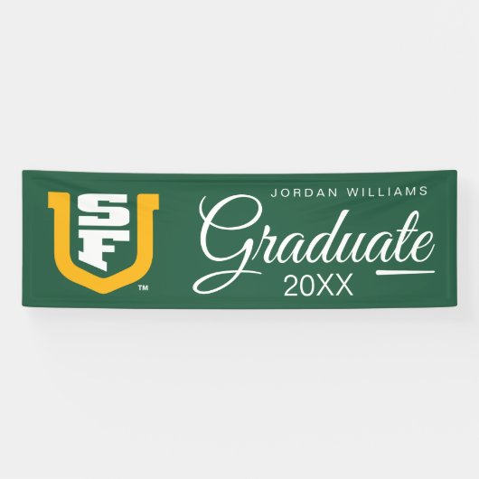 Universiteit van San Francisco | AFSTUDEREN | Spandoek (Horizontaal)