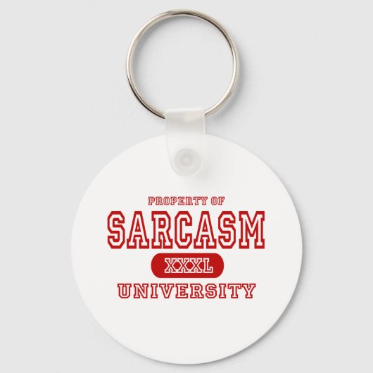 Universiteit van Sarcasm Sleutelhanger (Voorkant)