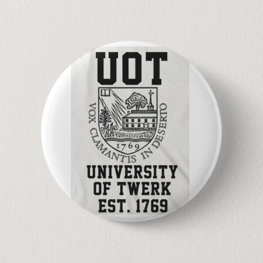 Universiteit van Twerk Ronde Button 5,7 Cm (Voorkant)