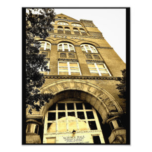 Universiteit van Wisconsin-Madison Science Hall Foto Afdruk