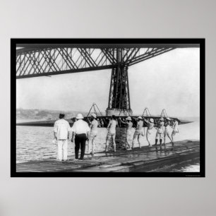 Universiteit van Wisconsin Varsity Rowing 1914 Poster