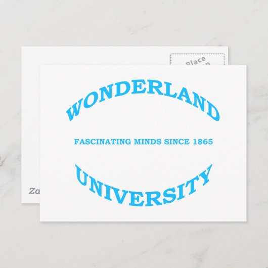 Universiteit van Wonderland Briefkaart (Voorkant / Achterkant)