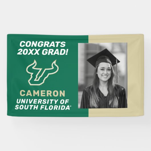 Universiteit van Zuid-Florida Afstuderen Spandoek (Horizontaal)