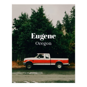 Universiteitsstad Eugene - Oregon Perfect Poster