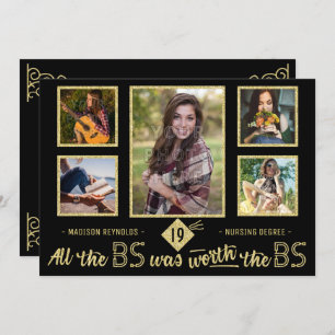University Afstuderen Foto Bachelors Degree Party Kaart