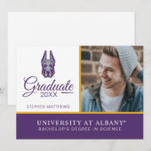 University at Albany Great Dane Mascotte Hoofd Kaart (Voorkant / Achterkant)