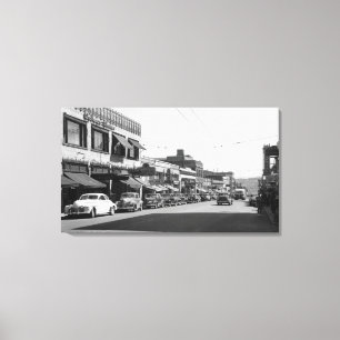 University Avenue in Seattle, Washington Canvas Afdruk