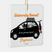 University Bound Girl Keramisch Ornament (Rechts)