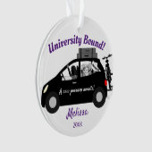 University Bound Woman Acryl Ornament (voorkant)