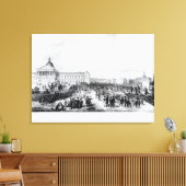 University College School, Londen, 1835 Canvas Afdruk (Insitu (Woonkamer))