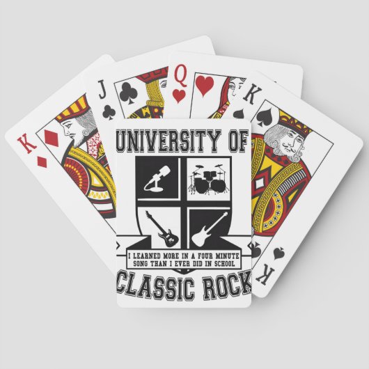 University of Classic Rock Speelkaarten (Achterkant)