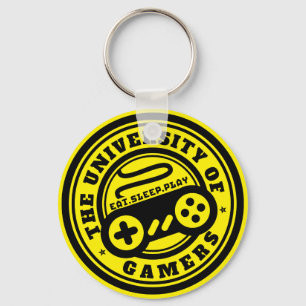 University of Gamers Logo Gaming Sleutelhanger
