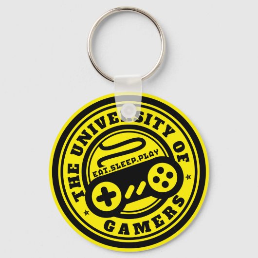 University of Gamers Logo Gaming Sleutelhanger (Voorkant)