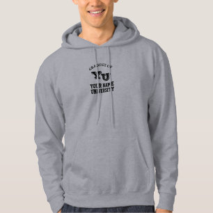University T Shirten Jouw naam Fake Logo Hoodie