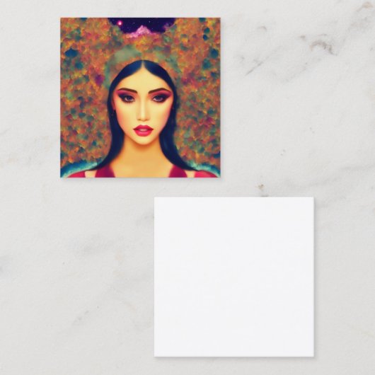 Universum dat het lichaam vervult, fantasie, ingew contactkaartje (Voorkant / Achterkant)