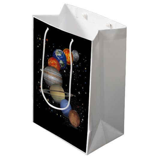 Universum galaxy Planets Sun Astronomie Buitenruim Medium Cadeauzakje (Voorkant Gekanteld)