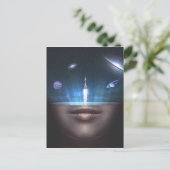 Universum in de geest briefkaart (Staand voorkant)