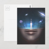 Universum in de geest briefkaart (Voorkant / Achterkant)