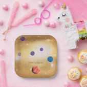 universum papieren bordje (Feest)